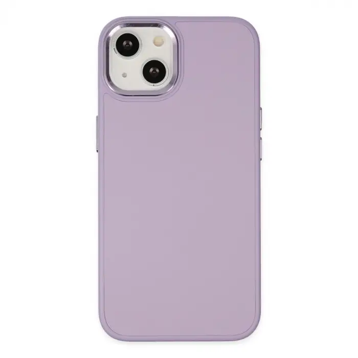 İphone 14 Plus Kılıf Asya Deri Silikon - Lila