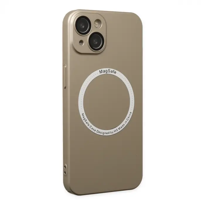 İphone 14 Plus Kılıf Jack Magneticsafe Lens Silikon - Gold
