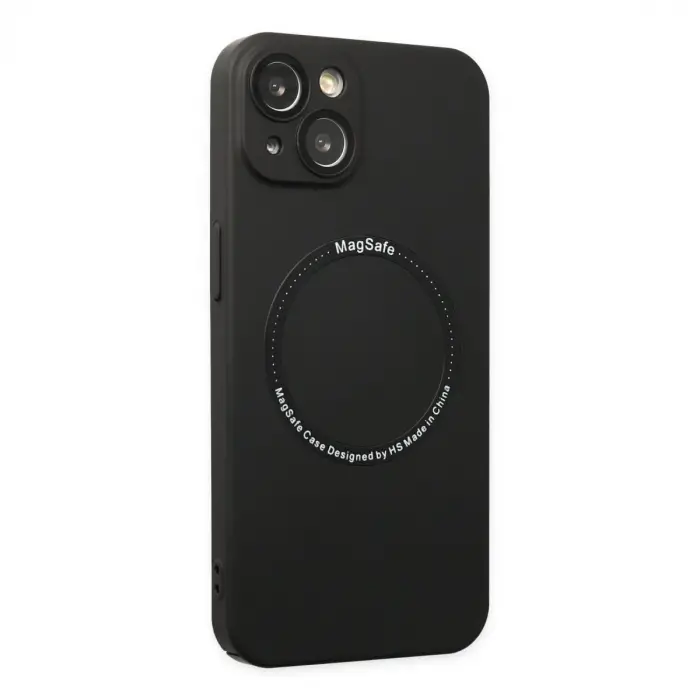 İphone 14 Plus Kılıf Jack Magneticsafe Lens Silikon - Siyah