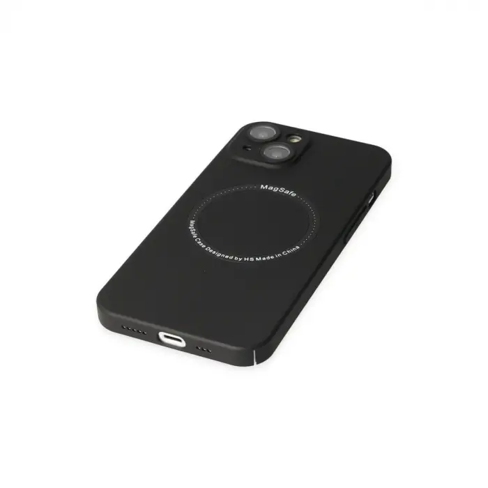 İphone 14 Plus Kılıf Jack Magneticsafe Lens Silikon - Siyah