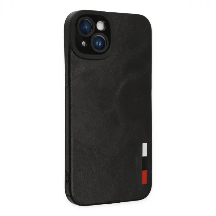 İphone 14 Plus Kılıf Loop Deri Silikon - Siyah