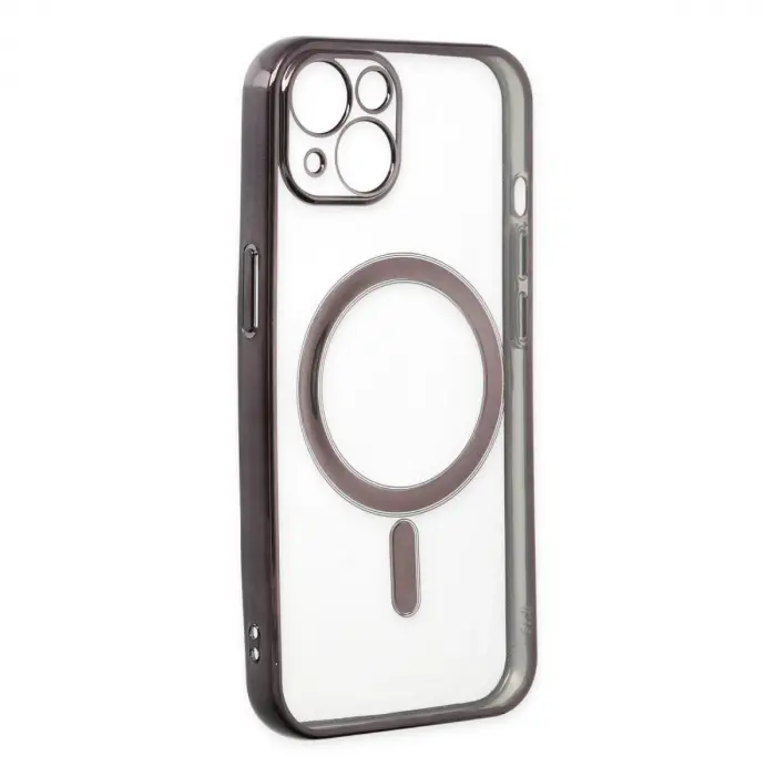 İphone 14 Plus Kılıf Magneticsafe Lazer Silikon - Siyah