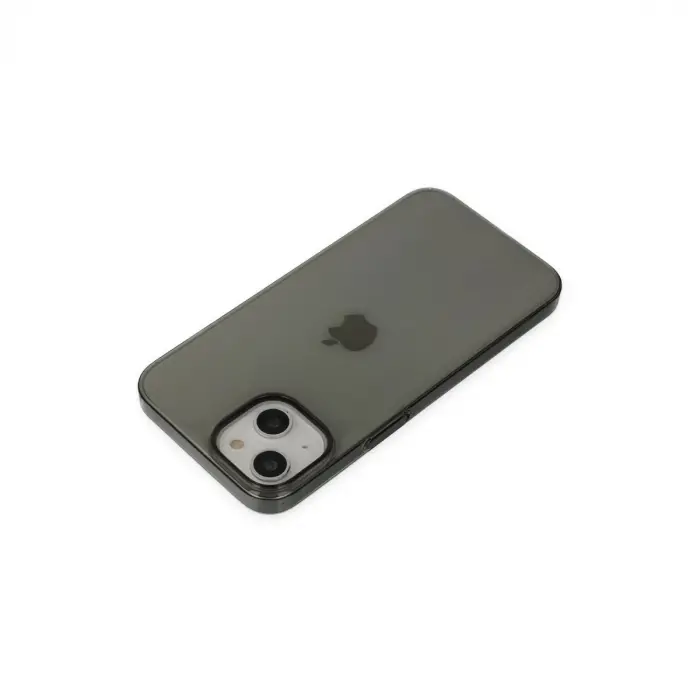İphone 14 Plus Kılıf Pc Sert Şeffaf Kapak - Siyah