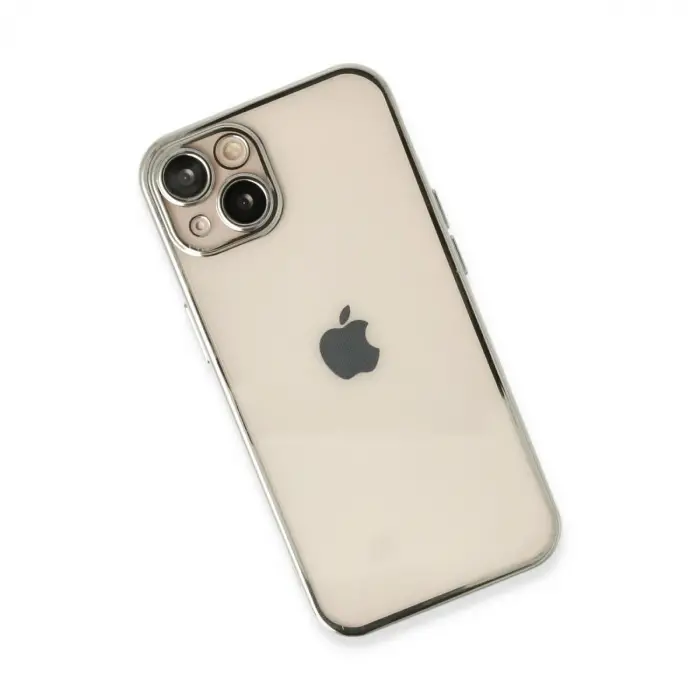İphone 14 Plus Kılıf Razer Lensli Silikon - Gümüş
