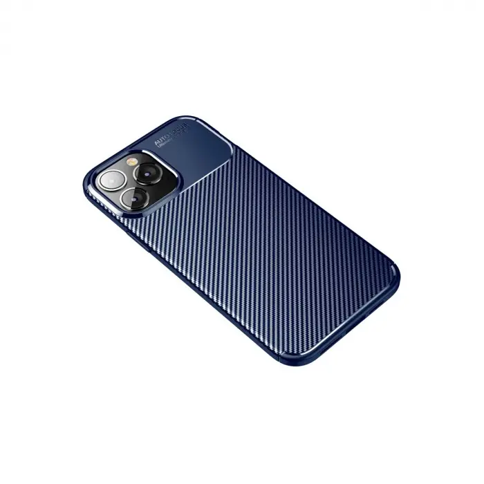 İphone 14 Pro Kılıf Auto Focus Karbon Kapak - Lacivert