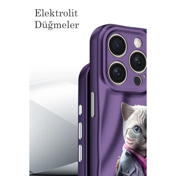 İphone 14 Pro Kılıf Crew Desenli Kapak - Çiçek