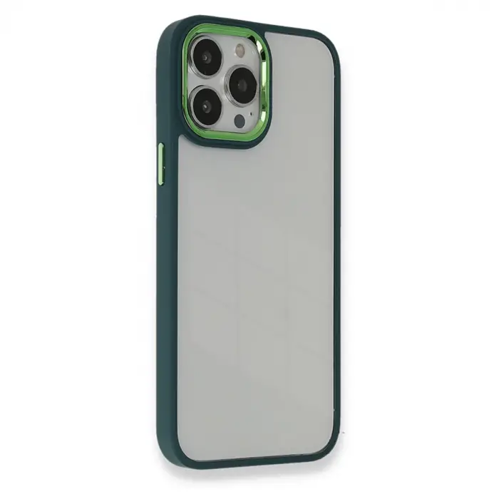 İphone 14 Pro Kılıf Dora Kapak - Haki Yeşil