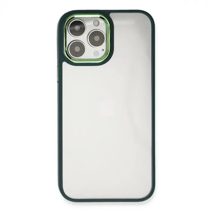 İphone 14 Pro Kılıf Dora Kapak - Haki Yeşil