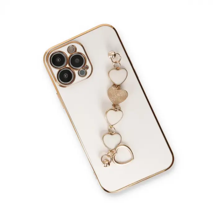 İphone 14 Pro Kılıf Esila Silikon - Beyaz