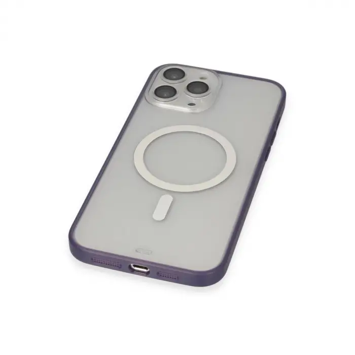 İphone 14 Pro Kılıf Grand Magneticsafe Kapak - Mor