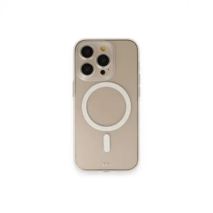 İphone 14 Pro Kılıf Grand Magneticsafe Kapak - Şeffaf
