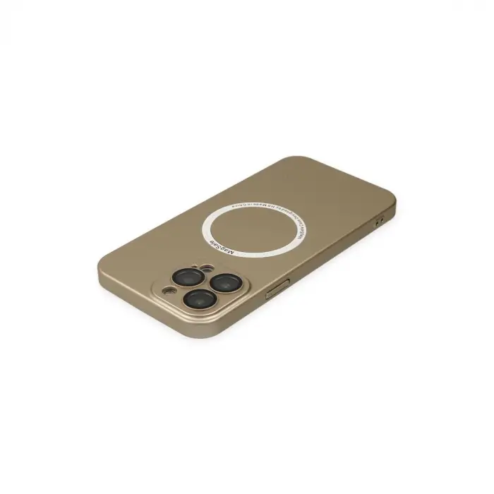 İphone 14 Pro Kılıf Jack Magneticsafe Lens Silikon - Gold