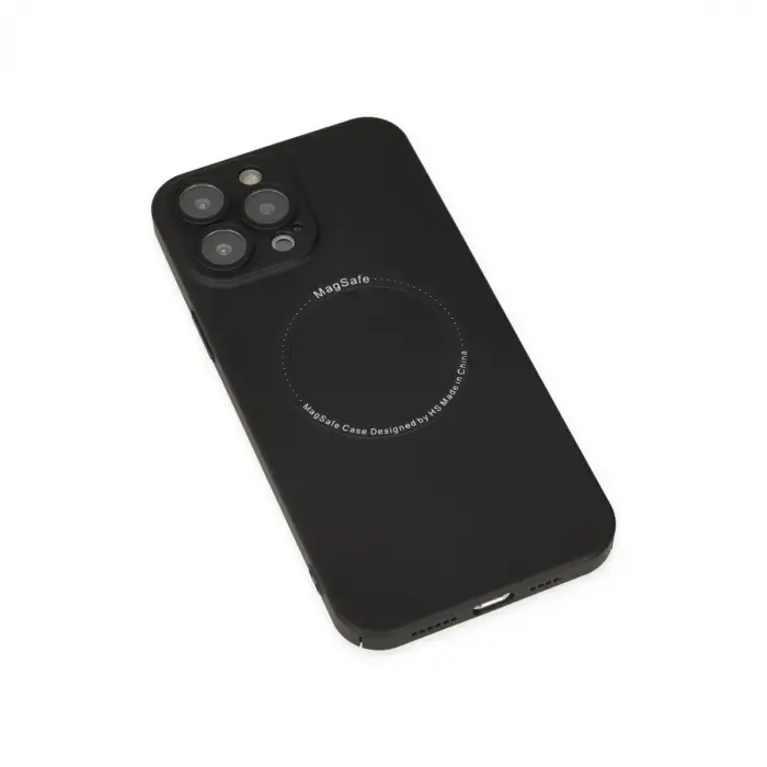 İphone 14 Pro Kılıf Jack Magneticsafe Lens Silikon - Siyah
