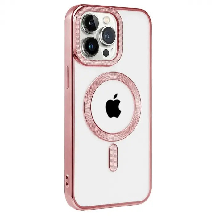 İphone 14 Pro Kılıf Kronos Magsafe Kapak - Rose Gold