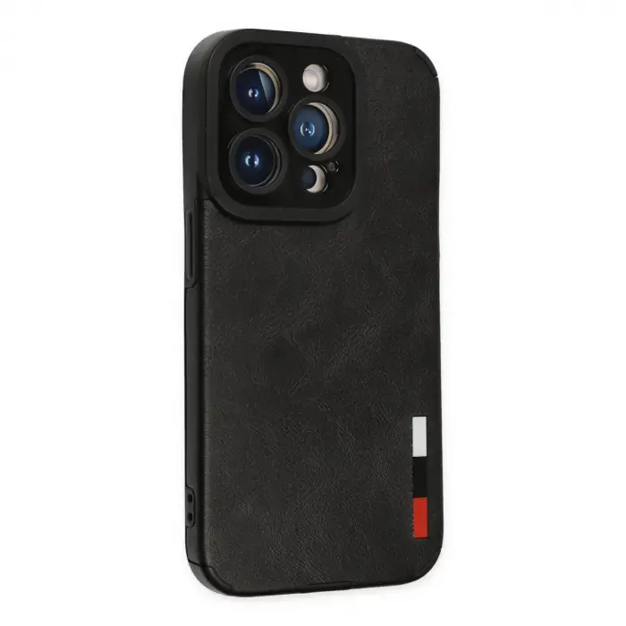 İphone 14 Pro Kılıf Loop Deri Silikon - Siyah