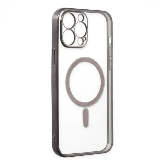 İphone 14 Pro Kılıf Magneticsafe Lazer Silikon - Siyah