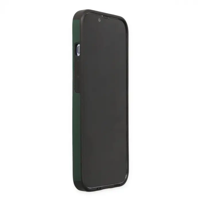İphone 14 Pro Kılıf Mega Standlı Silikon - Yeşil