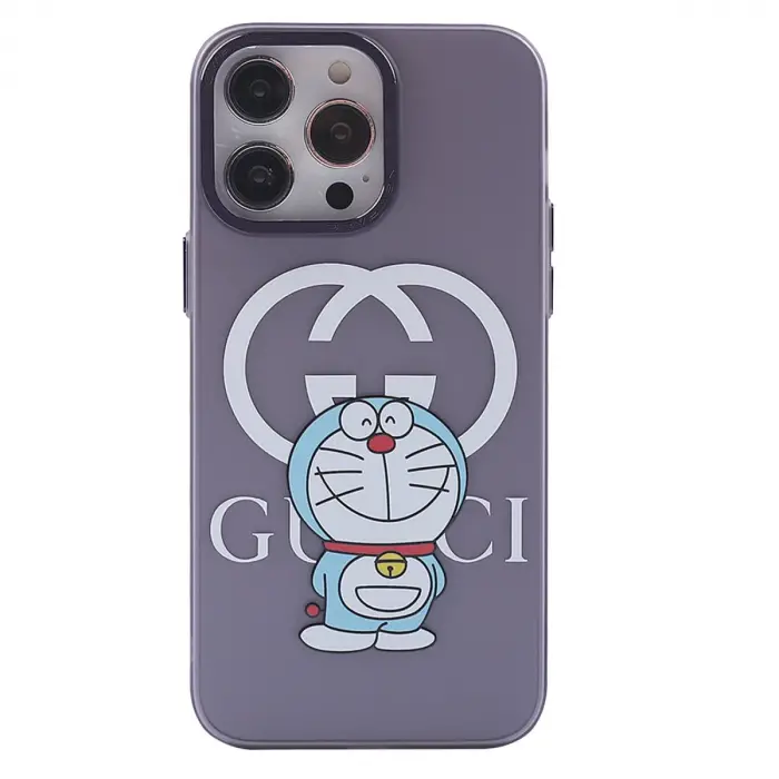 İphone 14 Pro Kılıf Prada Desenli Kapak - Prada Mor - 3