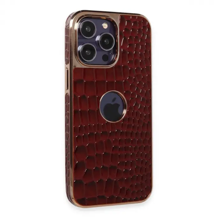 İphone 14 Pro Kılıf Snake Kapak - Bordo