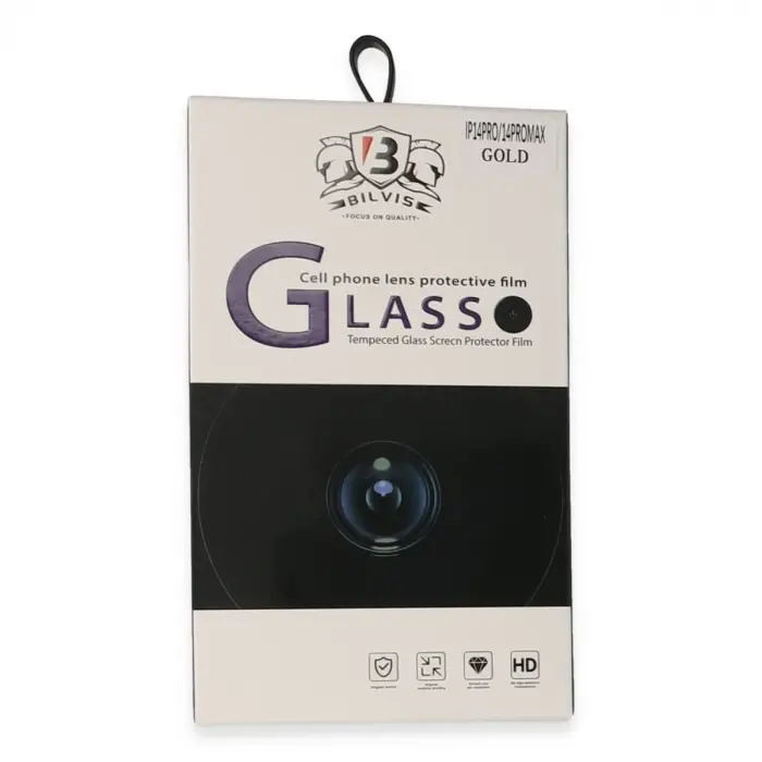 İphone 14 Pro Max Bilvis Titan Kamera Lens - Gold