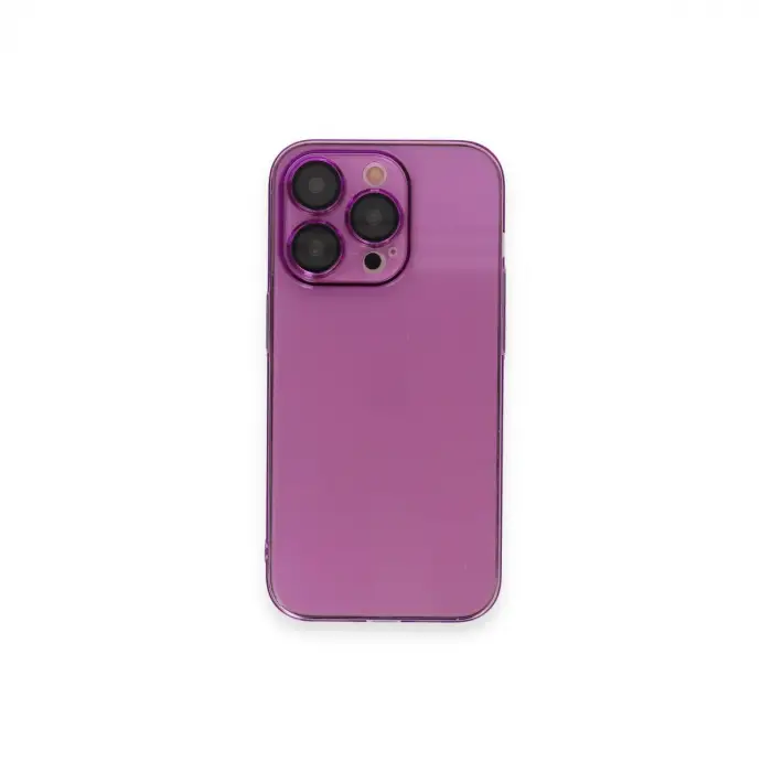 İphone 14 Pro Max Kılıf Armada Lensli Kapak - Mor