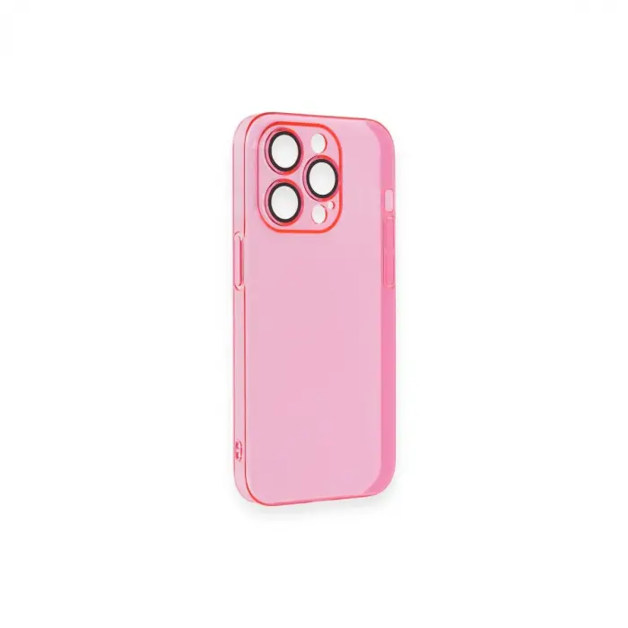 İphone 14 Pro Max Kılıf Armada Lensli Kapak - Pembe
