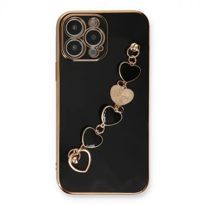 İphone 14 Pro Max Kılıf Esila Silikon - Siyah