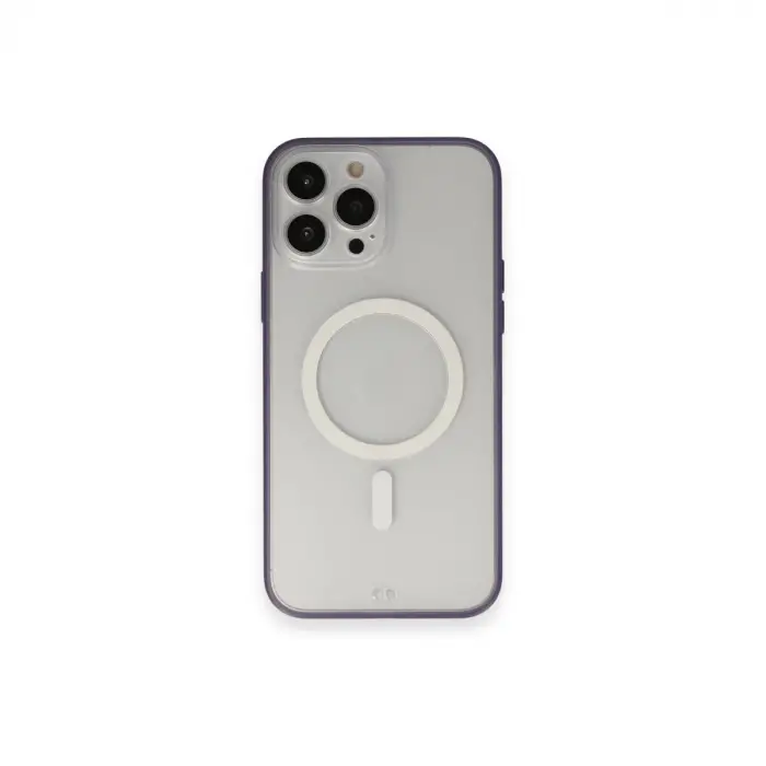 İphone 14 Pro Max Kılıf Grand Magneticsafe Kapak - Mor