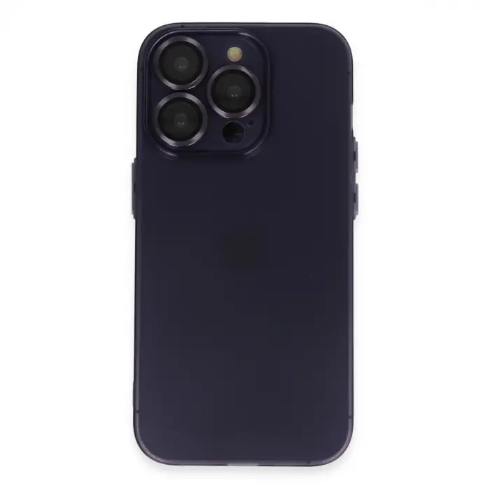 İphone 14 Pro Max Kılıf Luko Lens Silikon - Siyah