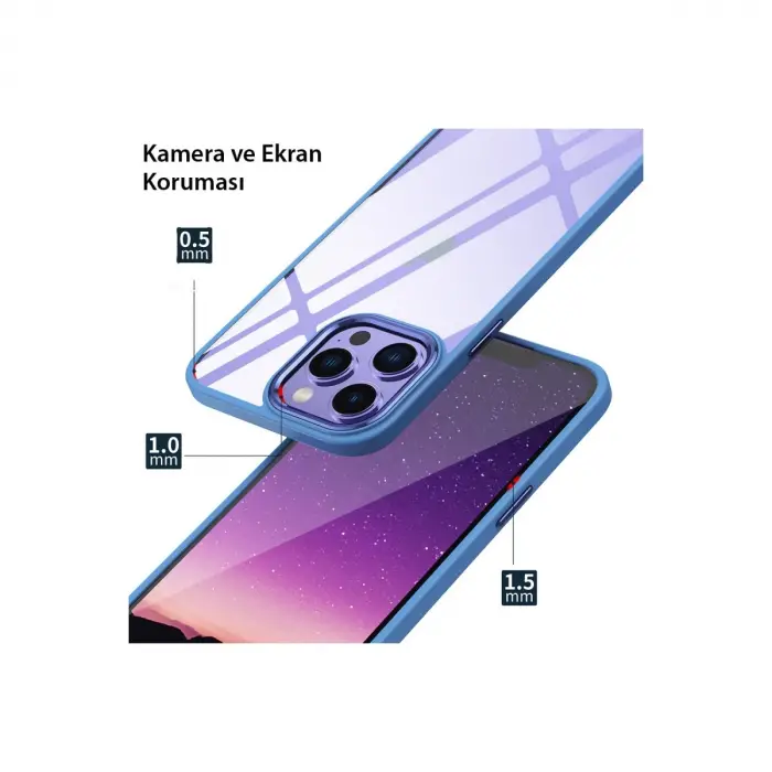 İphone 14 Pro Max Kılıf Power Silikon - Rose
