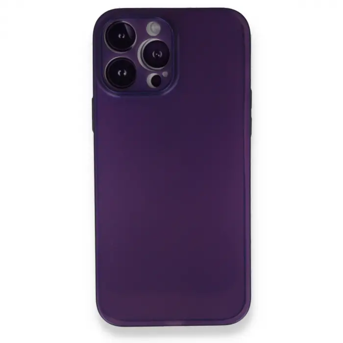 İphone 14 Pro Max Kılıf Pp Ultra İnce Kapak - Mor
