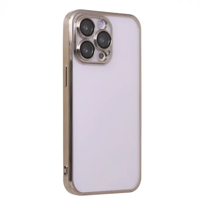 İphone 14 Pro Max Kılıf Razer Lensli Silikon - Gold