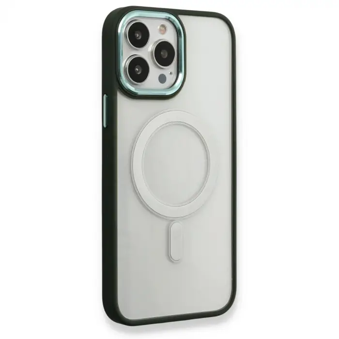 İphone 14 Pro Max Kılıf Room Magneticsafe Silikon - Köknar Yeşili