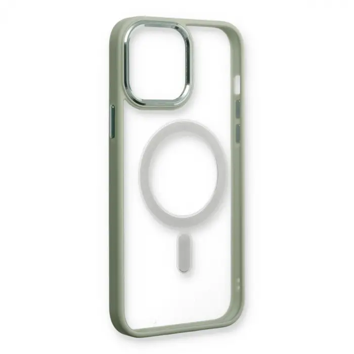 İphone 14 Pro Max Kılıf Room Magneticsafe Silikon - Su Yeşili