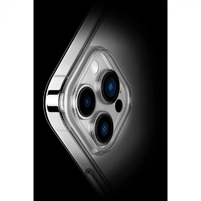 İphone 14 Pro Max Kılıf Tron Şeffaf Magsafe Kapak - Derin Mor