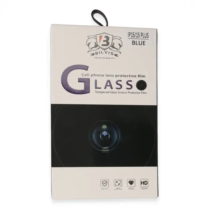 İphone 15 Bilvis Titan Kamera Lens - Sierra Blue