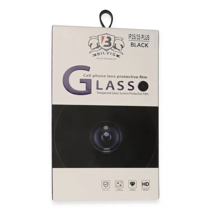 İphone 15 Bilvis Titan Kamera Lens - Siyah