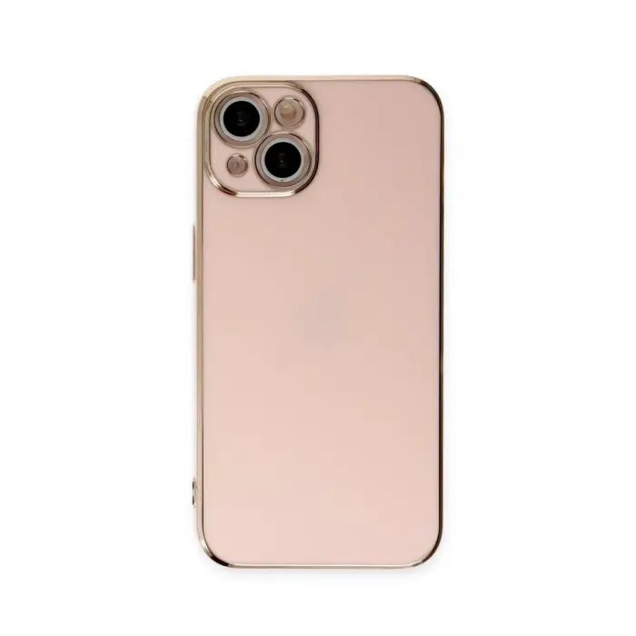 İphone 15 Kılıf Volet Silikon - Pembe
