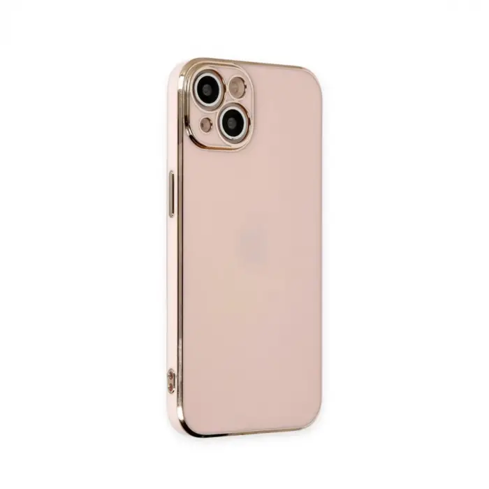 İphone 15 Kılıf Volet Silikon - Pembe