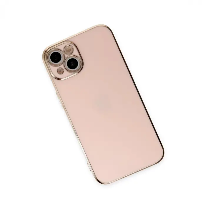 İphone 15 Kılıf Volet Silikon - Pembe