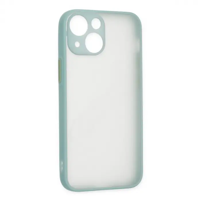 İphone 15 Plus Kılıf Montreal Silikon Kapak - Açık Yeşil
