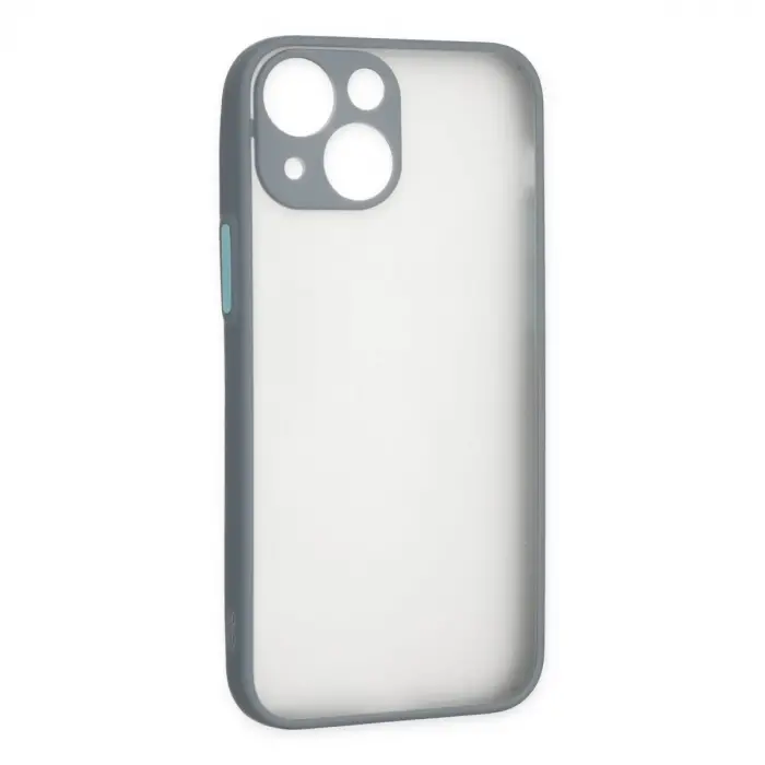 İphone 15 Plus Kılıf Montreal Silikon Kapak - Gri