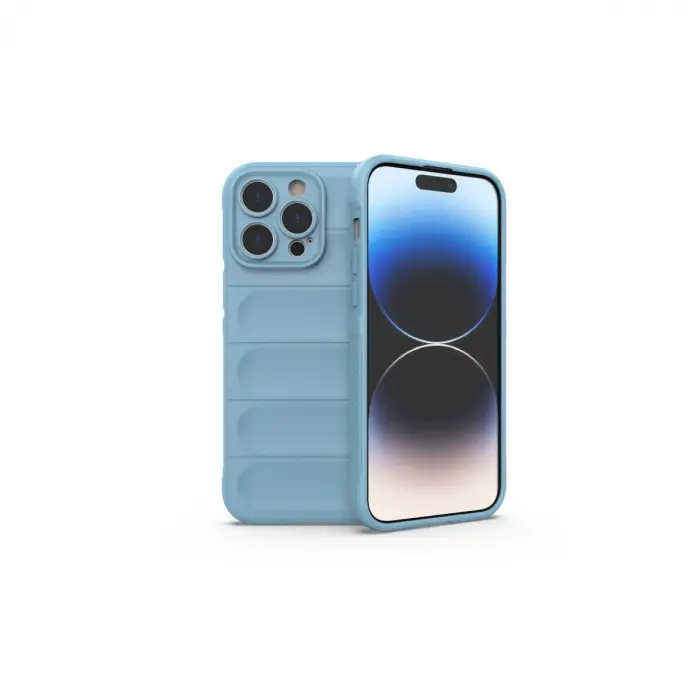 İphone 15 Pro Kılıf Optimum Silikon - Sky Blue