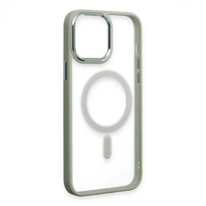 İphone 15 Pro Kılıf Room Magneticsafe Silikon - Su Yeşili