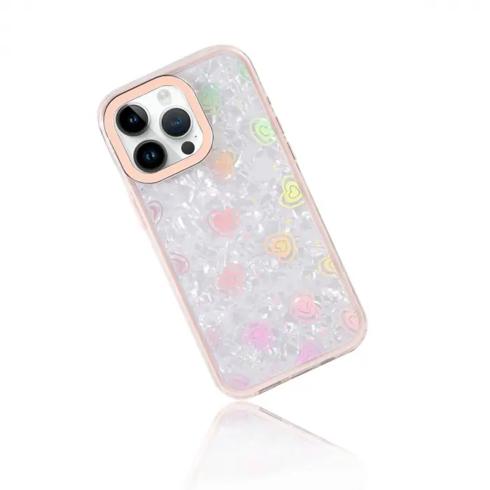 İphone 15 Pro Lumi Desenli Kapak - Pembe