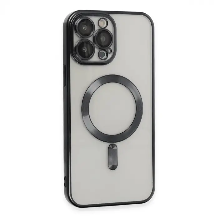 İphone 15 Pro Max Kılıf Kross Magneticsafe Kapak - Siyah