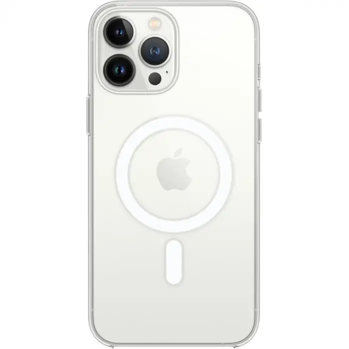 İphone 15 Pro Max Kılıf Magneticsafe Şeffaf Silikon - Şeffaf