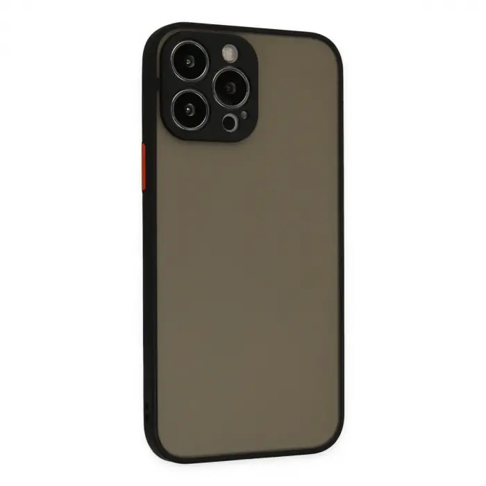 İphone 15 Pro Max Kılıf Montreal Silikon Kapak - Siyah