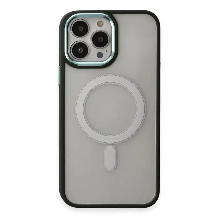 İphone 15 Pro Max Kılıf Room Magneticsafe Silikon - Köknar Yeşili