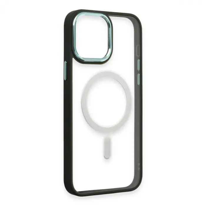 İphone 15 Pro Max Kılıf Room Magneticsafe Silikon - Köknar Yeşili